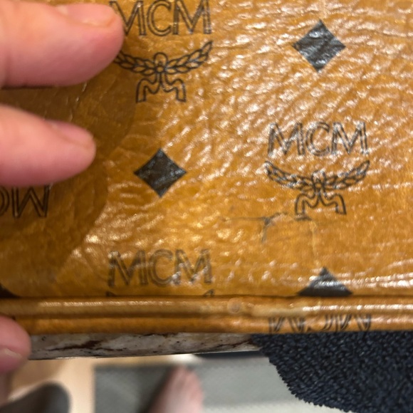 MCM Rehab Cognac Visetos Tote Shoulde Bag - Picture 3 of 16